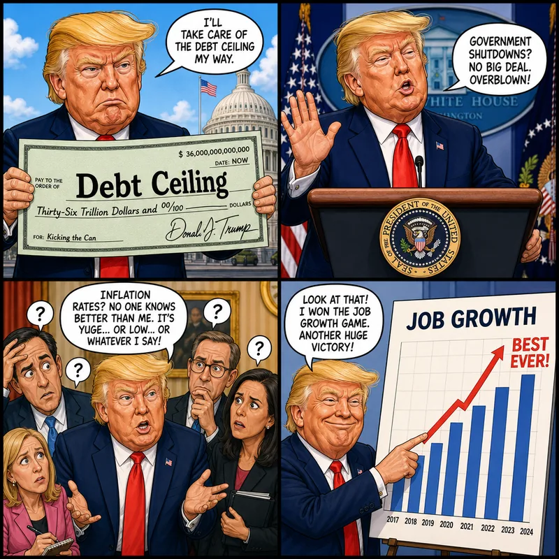 Satirical editorial cartoon