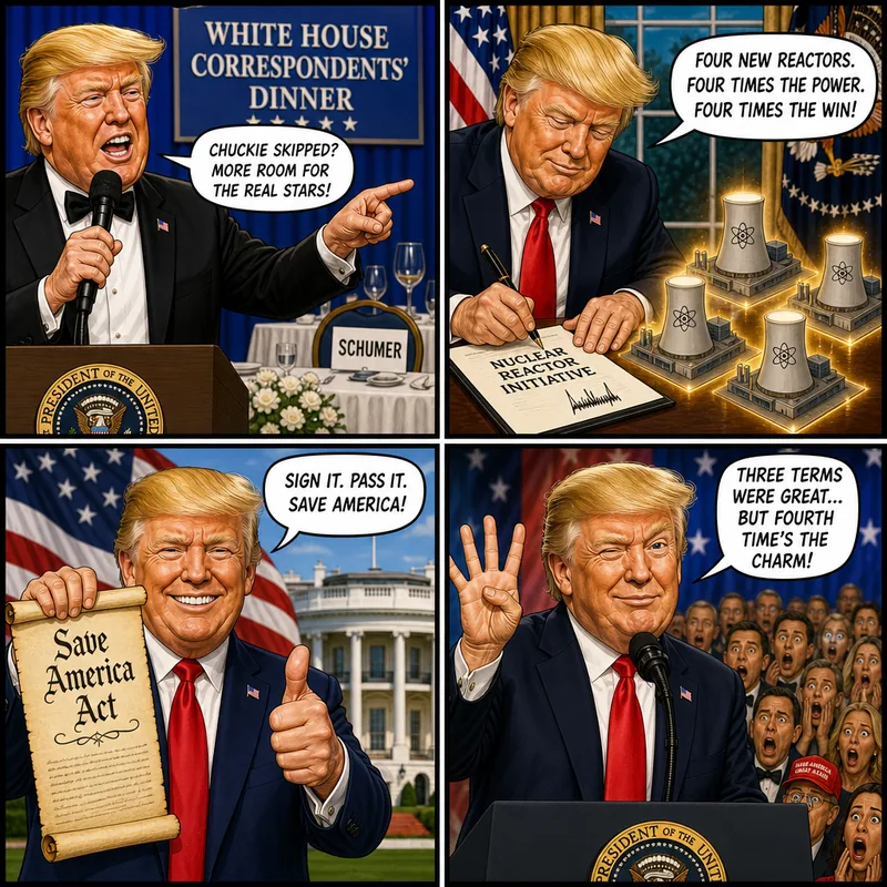 Satirical editorial cartoon