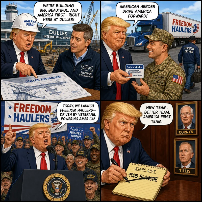 Satirical editorial cartoon