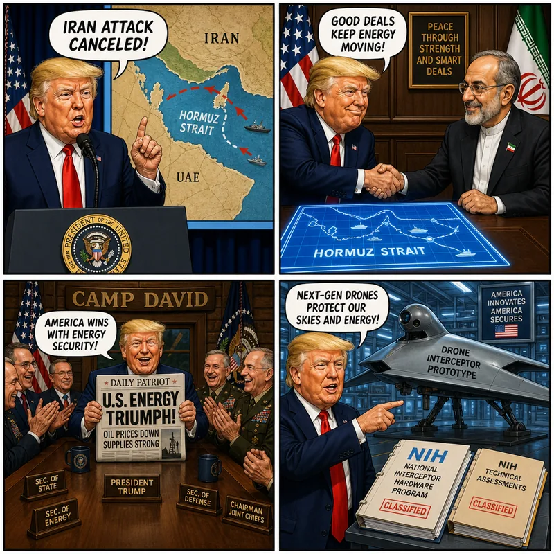 Satirical editorial cartoon
