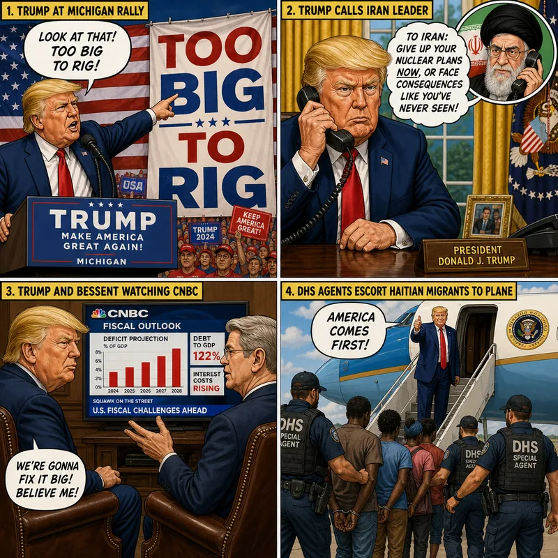 Satirical editorial cartoon