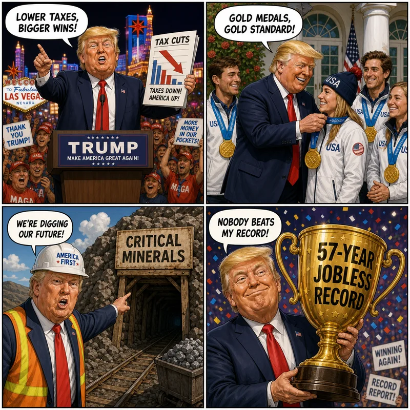 Satirical editorial cartoon
