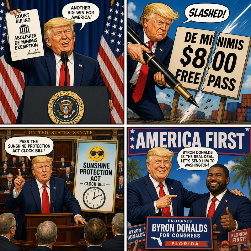 Satirical editorial cartoon