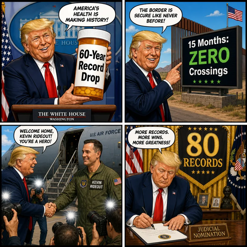 Satirical editorial cartoon