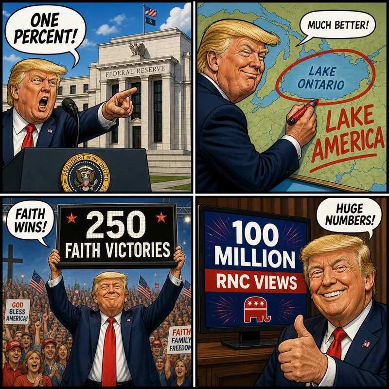 Satirical editorial cartoon