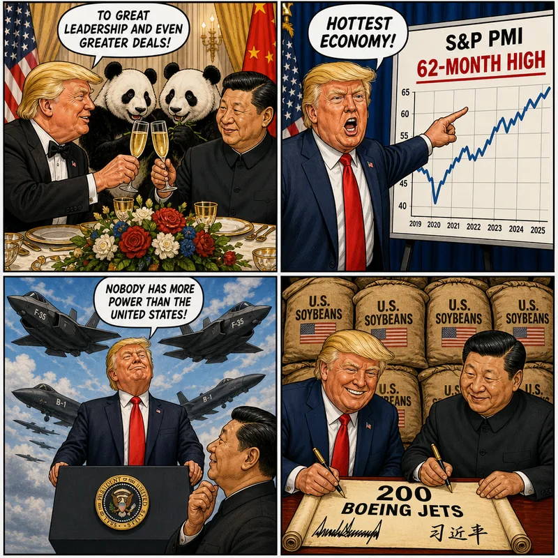 Satirical editorial cartoon