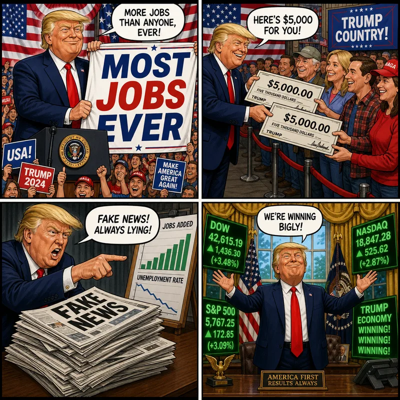 Satirical editorial cartoon