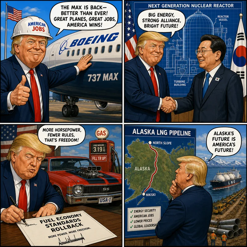 Satirical editorial cartoon